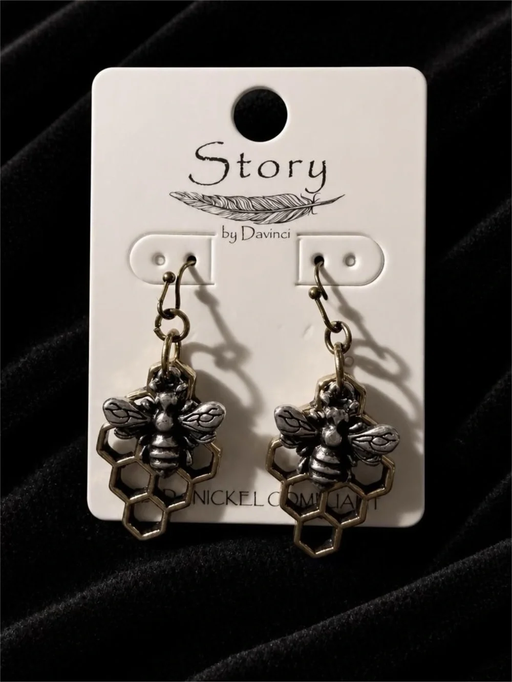 Story by Davinci Honey Bee and Honeycomb Earrings